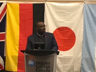Alexander Aplerh-Doku, FDR Information Technology for Development Expert and Board Member is presenting a key note address and the 10th Annual Forum “Globalization, Discontent and Path Ahead” at Niagara College’s Business School