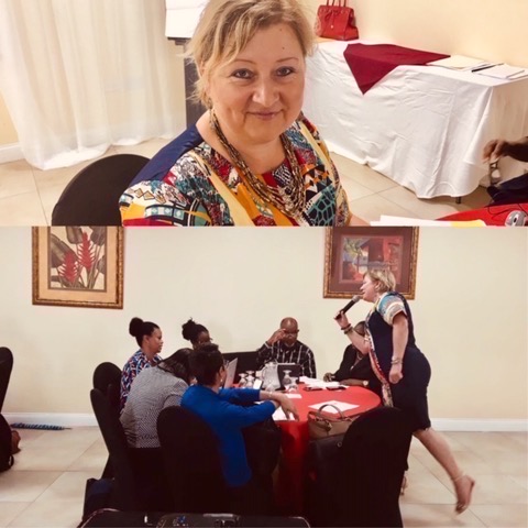 Ana Androsik, FDR founder, facilitating the workshop in Gender Budgeting and Planning for the Government of St. Lucia – Funder Caribbean Development Bank